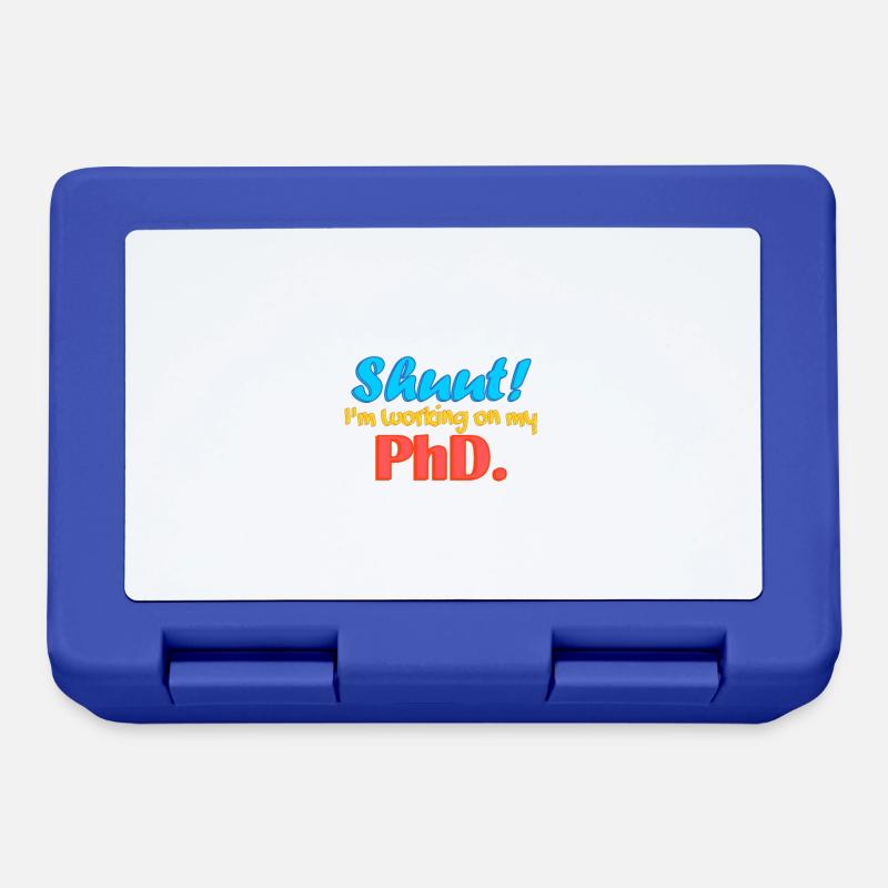 Shuut I'm working on my PhD. - Lunchbox - royal blue
