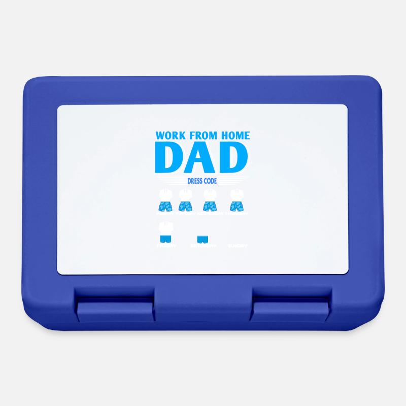 Work From Home Dad Funny Dress Code T-Shirt - Lunchbox - royal blue