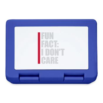 I dont care fact - Brotdose - Royalblau - Vorne