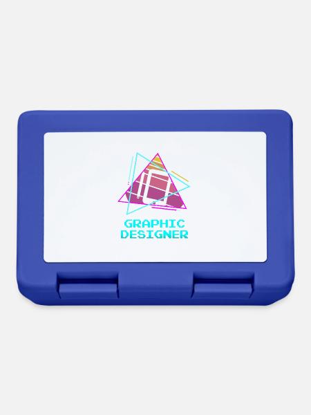 Retro Graphic Designer Graphic Design - Brotdose - Royalblau