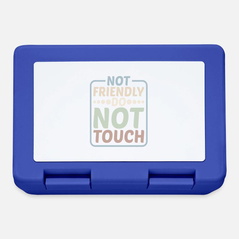 Not Friendly, Do Not Touch 10 - Brotdose - Royalblau