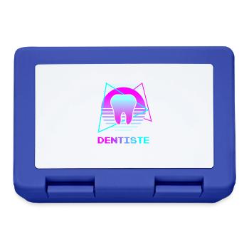 Retro Dentiste Dentisterie - Boîte à goûter - bleu royal - Devant