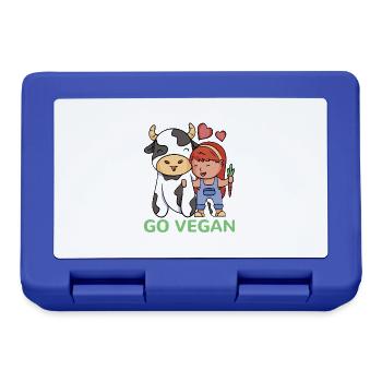 Veggie Lover Vegan Gift - Lunchbox - royal blue - Front