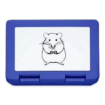 Hamster mignon animal rongeur animaux vecteur animal 8 - Boîte à goûter - bleu royal - Devant
