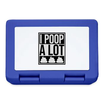 I poop a lot - Lunchbox - royal blue - Front
