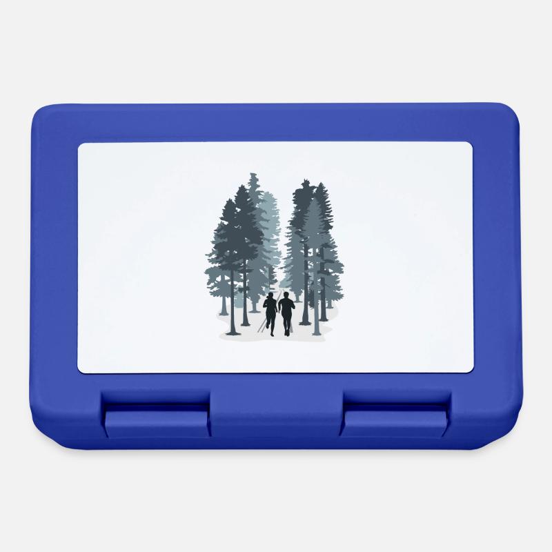 Courir, trail en forêt - Boîte à goûter - bleu royal