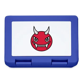 Design Face Evil Devil - Lunchbox - royal blue - Front