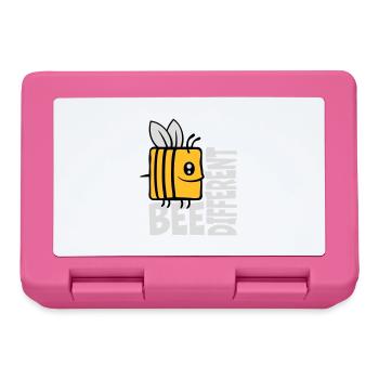 bee different saying quote - Lunchbox - pink - Front