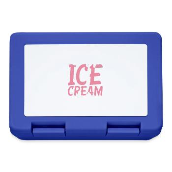 Cadeaux pour amateurs de crème glacée - Boîte à goûter - bleu royal - Devant