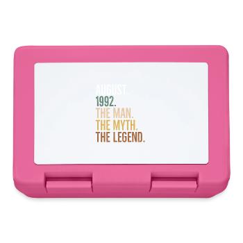 Août 1992 L’homme Le mythe La légende - Boîte à goûter - rose - Devant