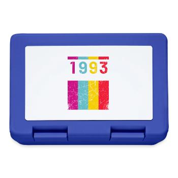 30 ans né en 1993 rétro 30e anniversaire - Boîte à goûter - bleu royal - Devant