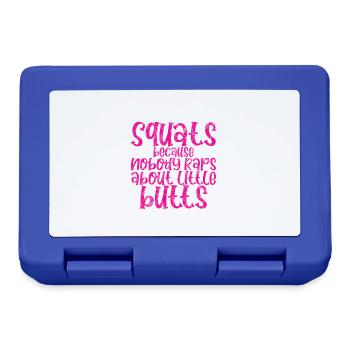 Squats parce que personne ne rappe sur Little Butts 3 - Boîte à goûter - bleu royal - Devant
