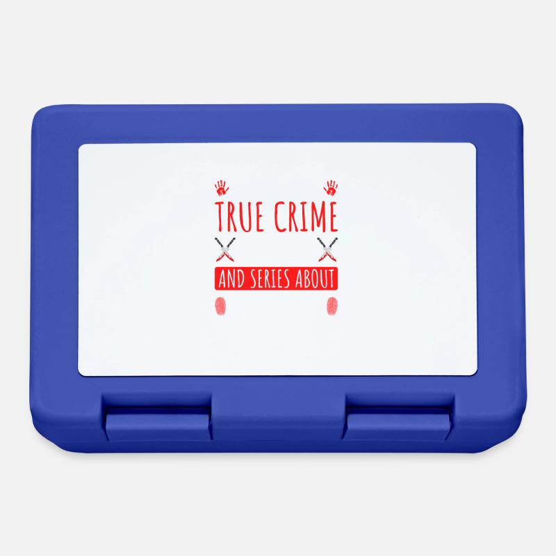 Obsessed by True Crime Series - Lunchbox - royal blue