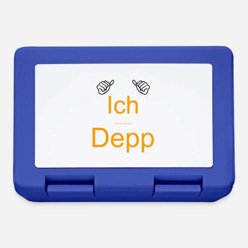 Ich bin doch nicht euer Depp - Brotdose - Royalblau