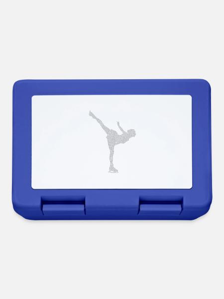 Live on the Edge Figure Skater Skating - Brotdose - Royalblau