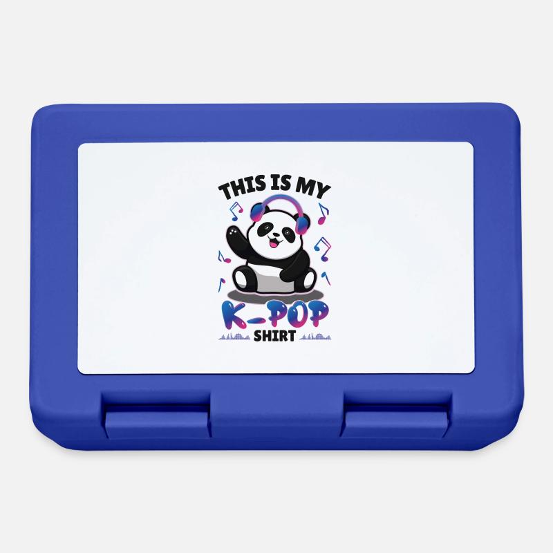 Panda K-Pop - Boîte à goûter - bleu royal