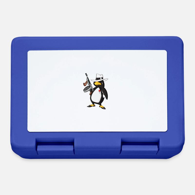 Linux is Not A Crime Tux Linux Penguin Gangster - Brotdose - Royalblau