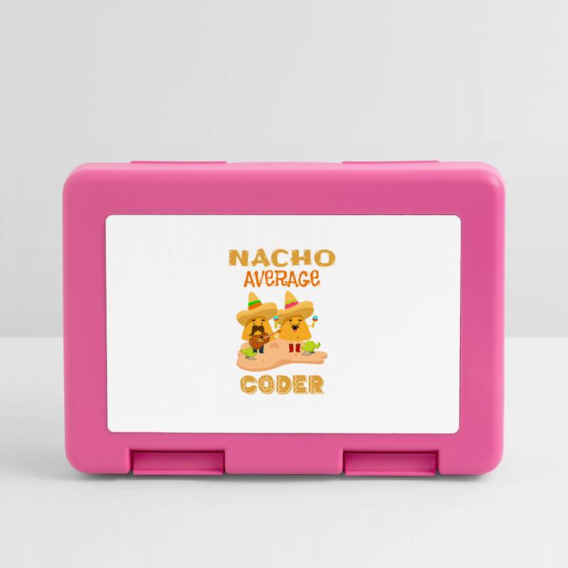 Nacho Average Coder Funny Coding Humor Joke Saying Lunchbox