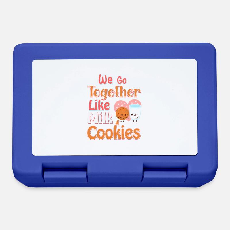 Nous appartenons ensemble comme le lait et les biscuits - Boîte à goûter - bleu royal