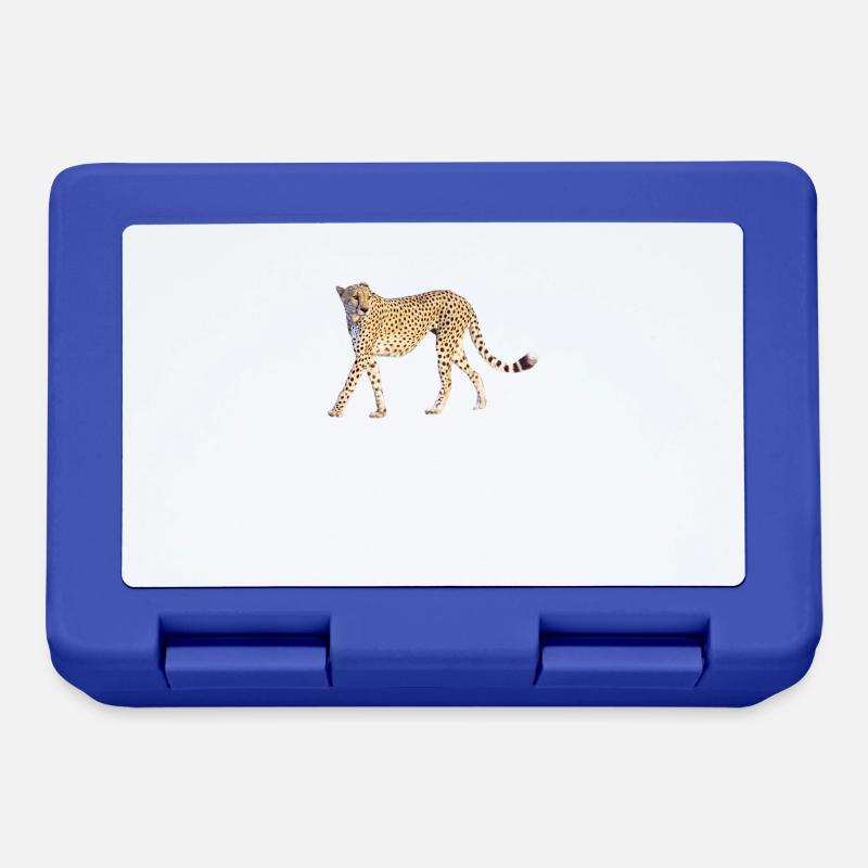 Guépard - Gros Chat - Chat - Faune en Afrique - Boîte à goûter - bleu royal