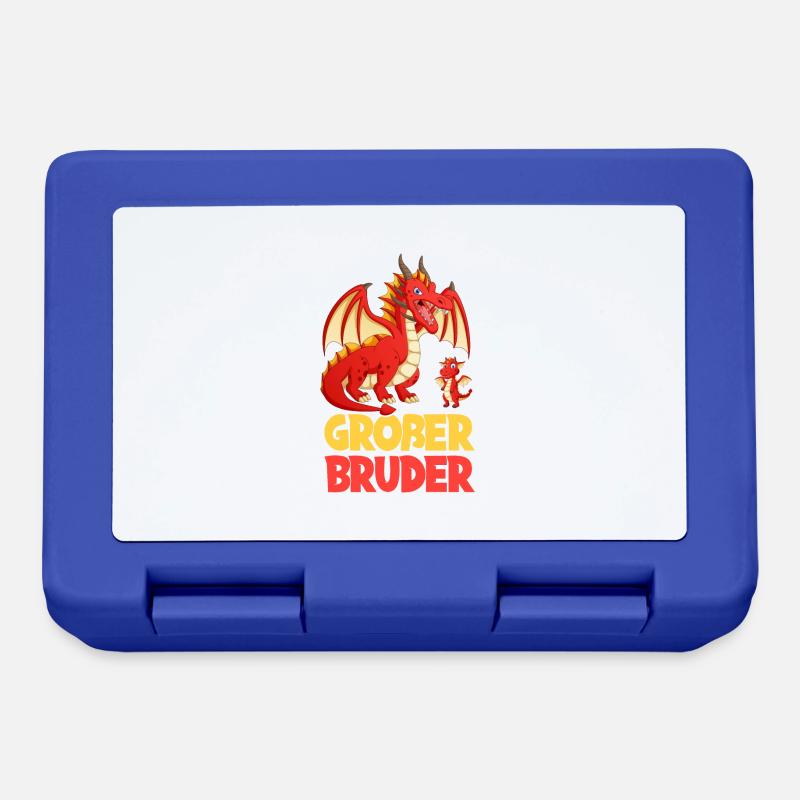 Großer Bruder 2024 Drache - Brotdose - Royalblau