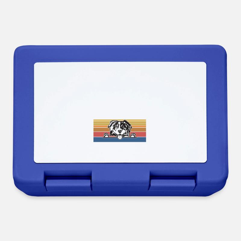 Australian Shepherd Geschenke - Brotdose - Royalblau