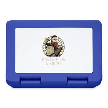 Pretend Im A Odin Funny Norse Humor Valhalla - Brotdose - Royalblau - Vorne