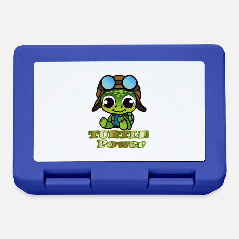 Turtle Power - Brotdose - Royalblau
