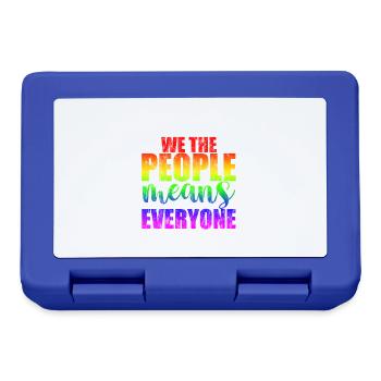 We The People Means Everyone 3 - Lunchbox - royal blue - Front