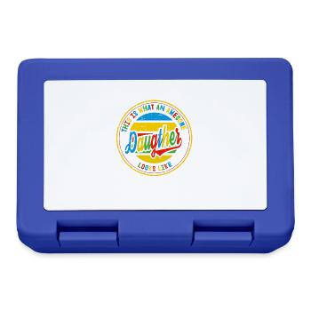 Beste Tochter so sieht eine Familie Retro Geschenk - Brotdose - Royalblau - Vorne