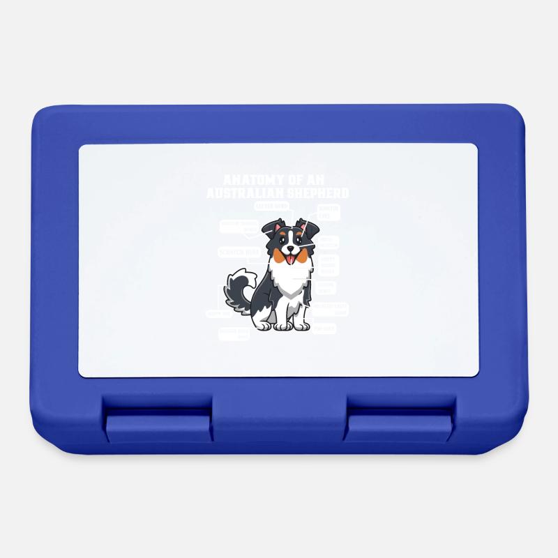 Australischer Schäferhund Aussie Dad Aussie Mom - Brotdose - Royalblau