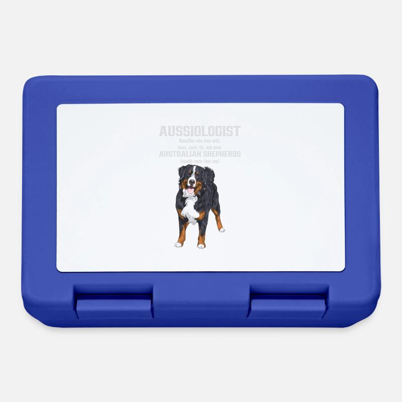 Australischer Schäferhund - Brotdose - Royalblau