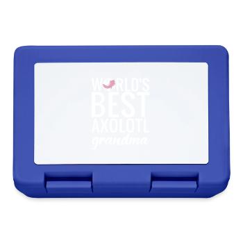 Axolotl Lover Gifts - Lunchbox - royal blue - Front