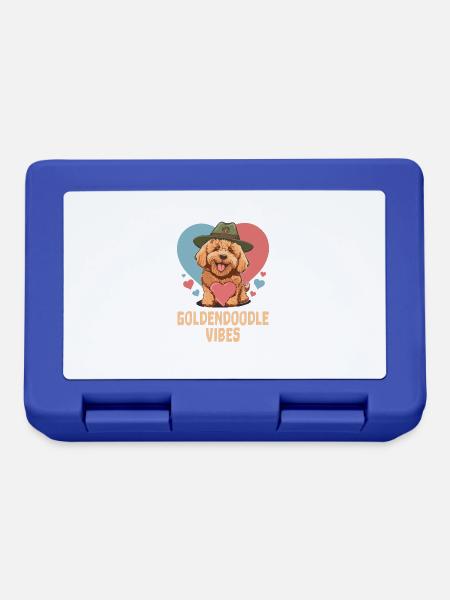 Goldendoodle Vibes Cute Dog Mom Golden Doodle Dog - Brotdose - Royalblau