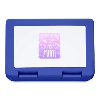 Don't Make Me Call My Mimi Grandchild - Lunchbox - royal blue - Front