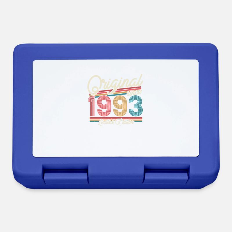Cooles Retro-Geburtstagsgeschenk 1993 - Brotdose - Royalblau