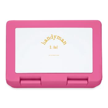 Handyman Definition Description Funny Dad - Lunchbox - pink - Front