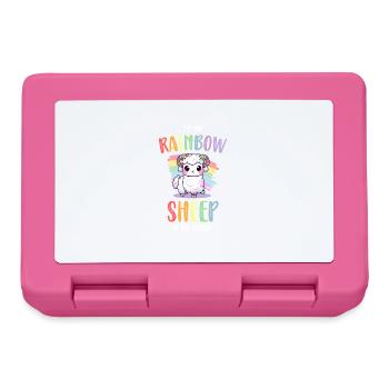 Rainbow Sheep LGBT Lesbisch Schwule Community Stolz - Brotdose - Pink - Vorne