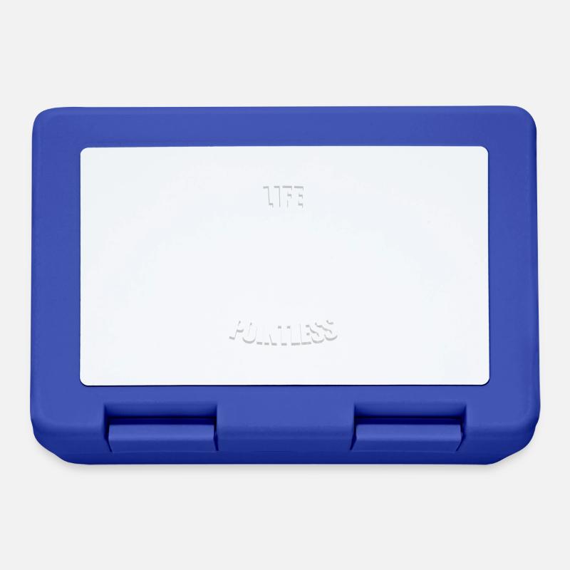 Life is possible pointless - White German Shepherd - Lunchbox - royal blue