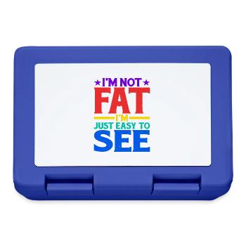 I'm Not Fat, I'm Just Easy To See 13 - Lunchbox - royal blue - Front