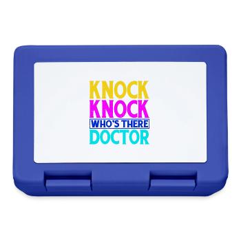 Knock Knock Who's There Doctor 13 - Lunchbox - royal blue - Front