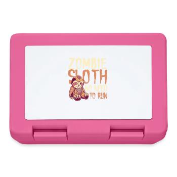 Zombie Sloth: No Need to Walk Desire - Lunchbox - pink - Front