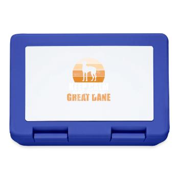 Great Dane Gifts - Brotdose - Royalblau - Vorne