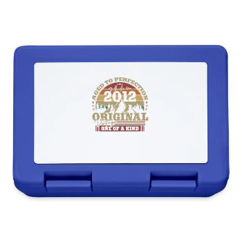 Vintage Birthday Gift 2012 - Lunchbox - royal blue - Front