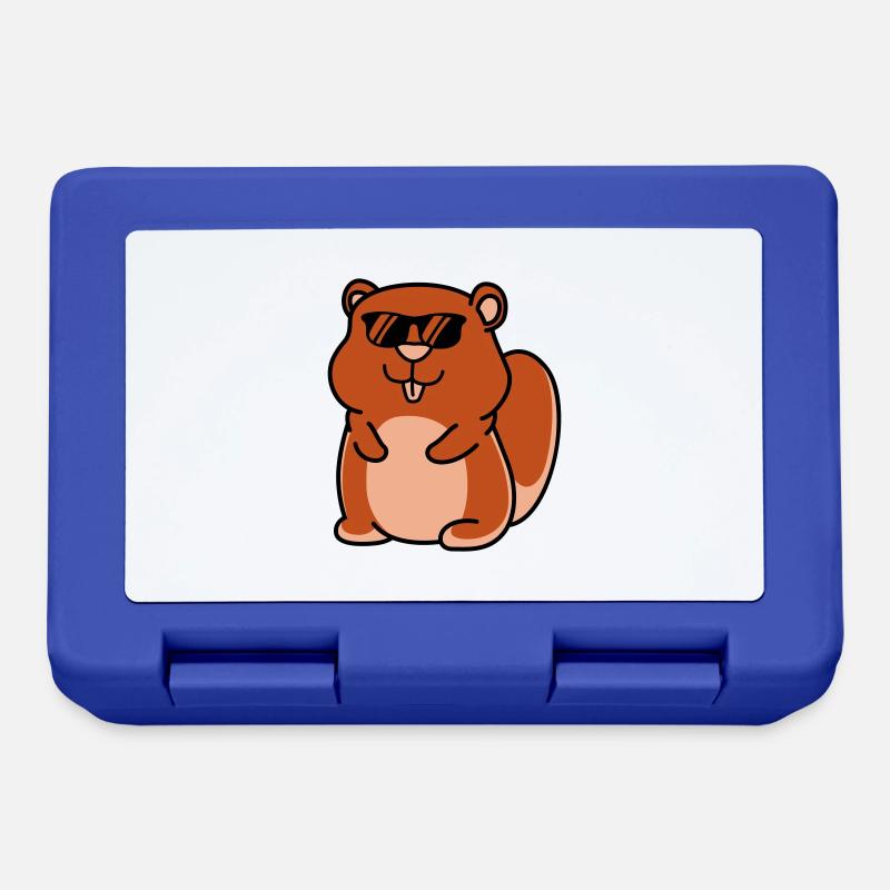 hamster cool - Brotdose - Royalblau
