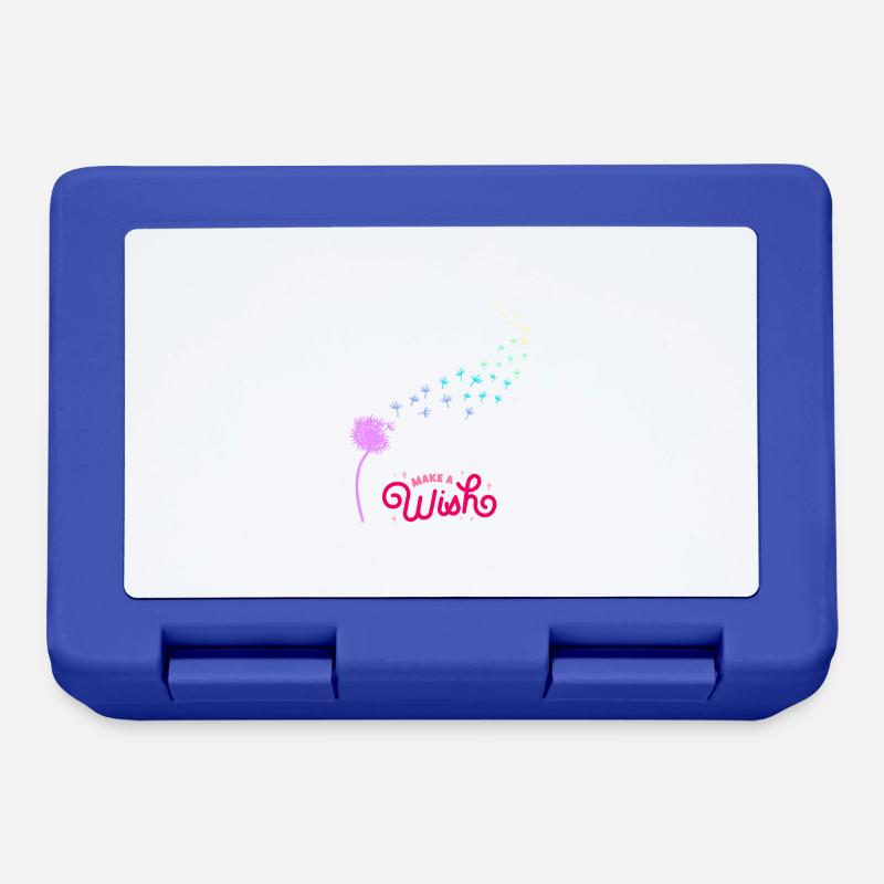 Make A wish - Lunchbox - royal blue