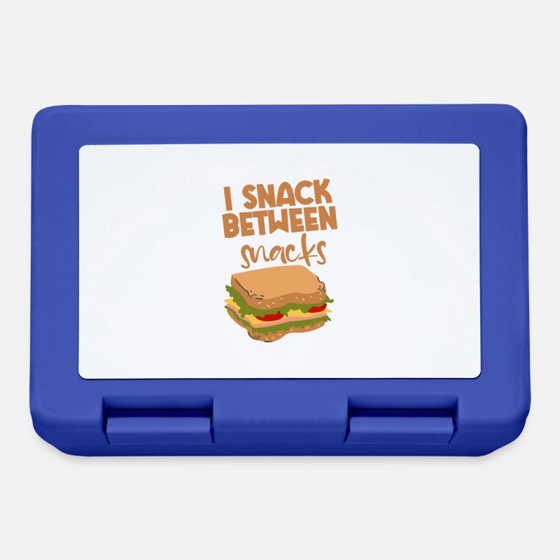 I Snack Between Snacks 2 - Lunchbox - royal blue