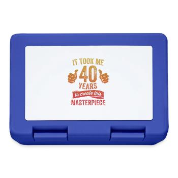 Drôle 40 ans blague 40e anniversaire gag fier - Boîte à goûter - bleu royal - Devant
