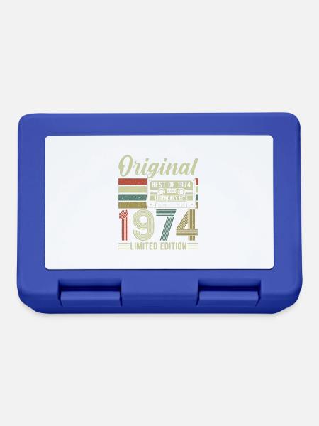 Original 1974 Vintage - Brotdose - Royalblau