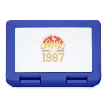 1987 - Une légende fête ses 37 ans - Boîte à goûter - bleu royal - Devant